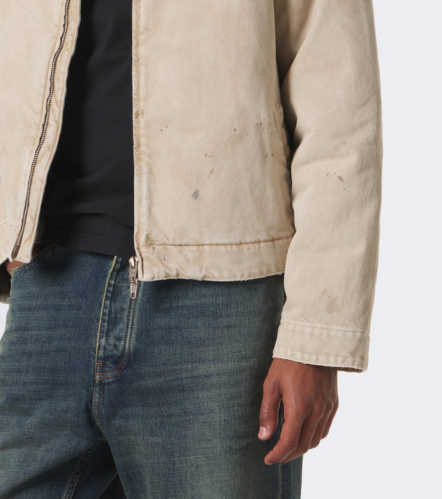 Corduroy-Trimmed Cotton Jacket