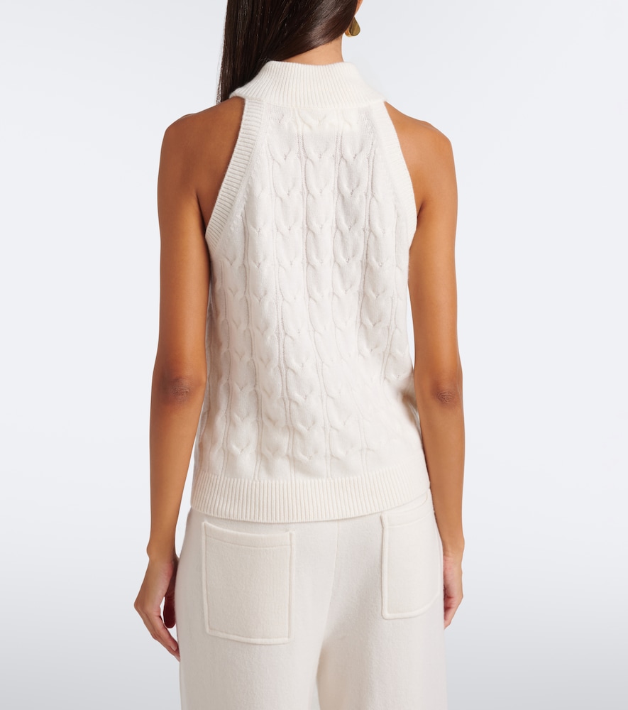 Serafine Cable-Knit Cashmere Top