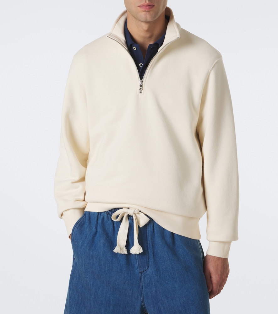 Wyatt Cotton Jersey Half-Zip Sweatshirt