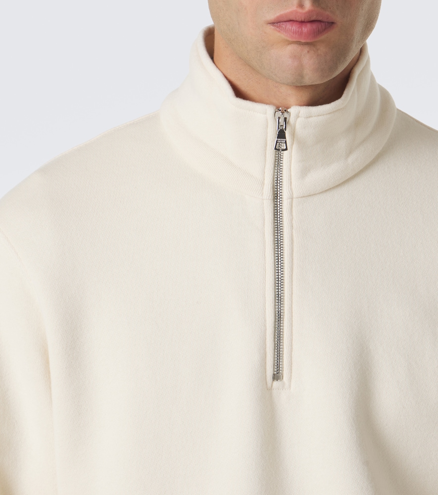 Wyatt Cotton Jersey Half-Zip Sweatshirt