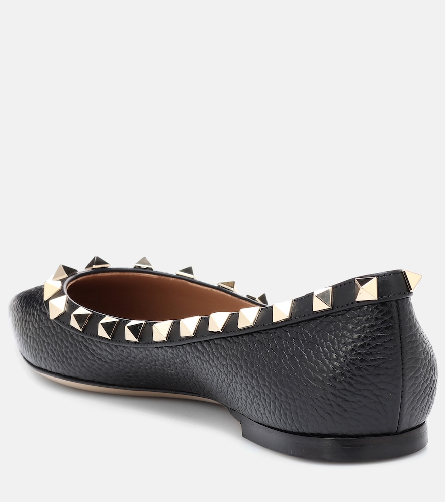  Valentino Garavani Valentino Garavani Ballerinas Rockstud Aus Leder 