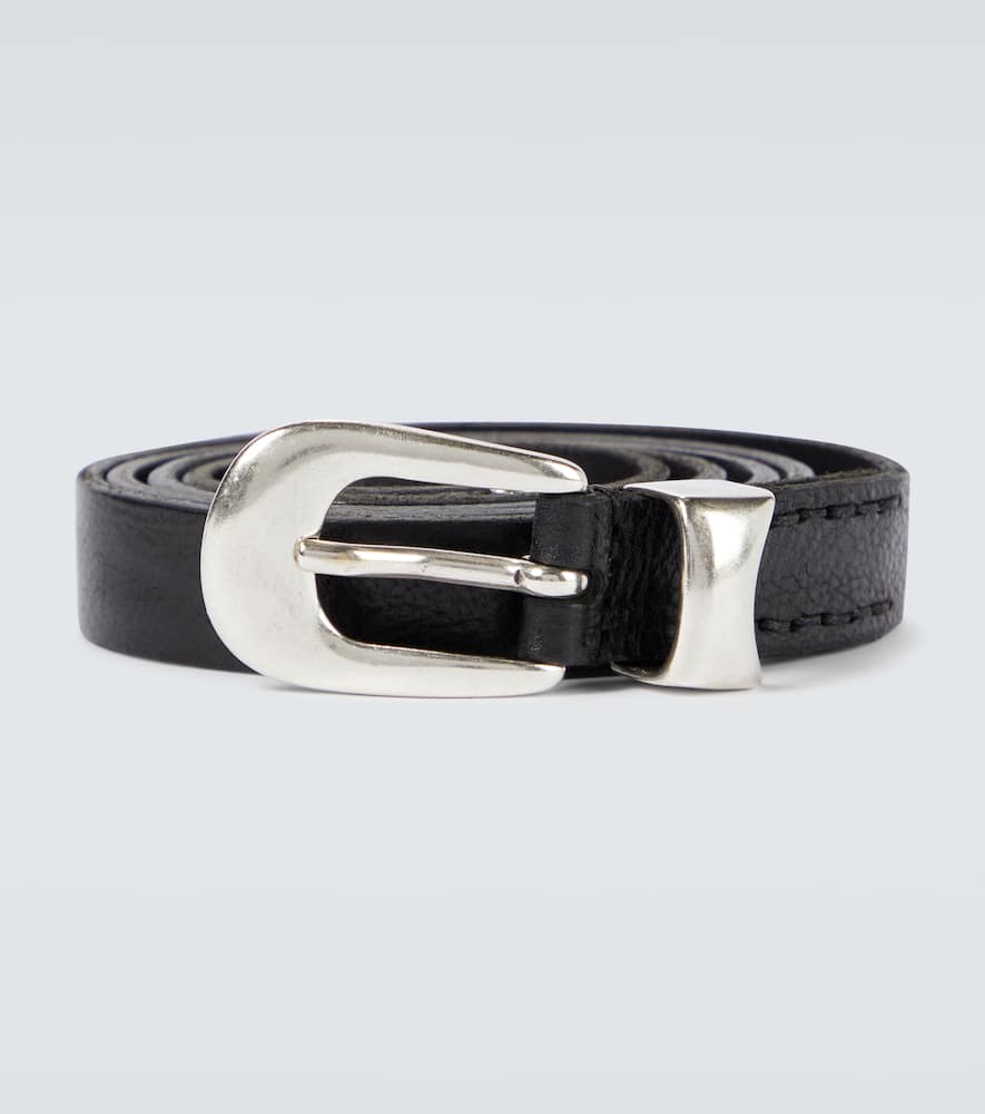 Leather belt
