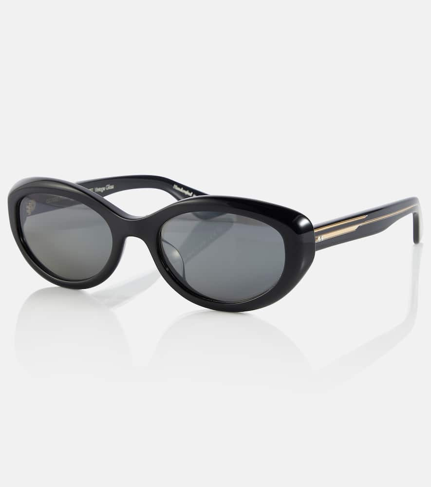 Shop Khaite X Oliver Peoples 1969c Oval Sunglasses In 0