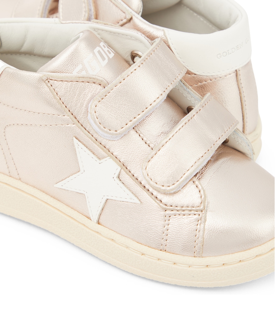  Golden Goose Kids Golden Goose Kids Baby Sneakers June Aus Metallic-leder 