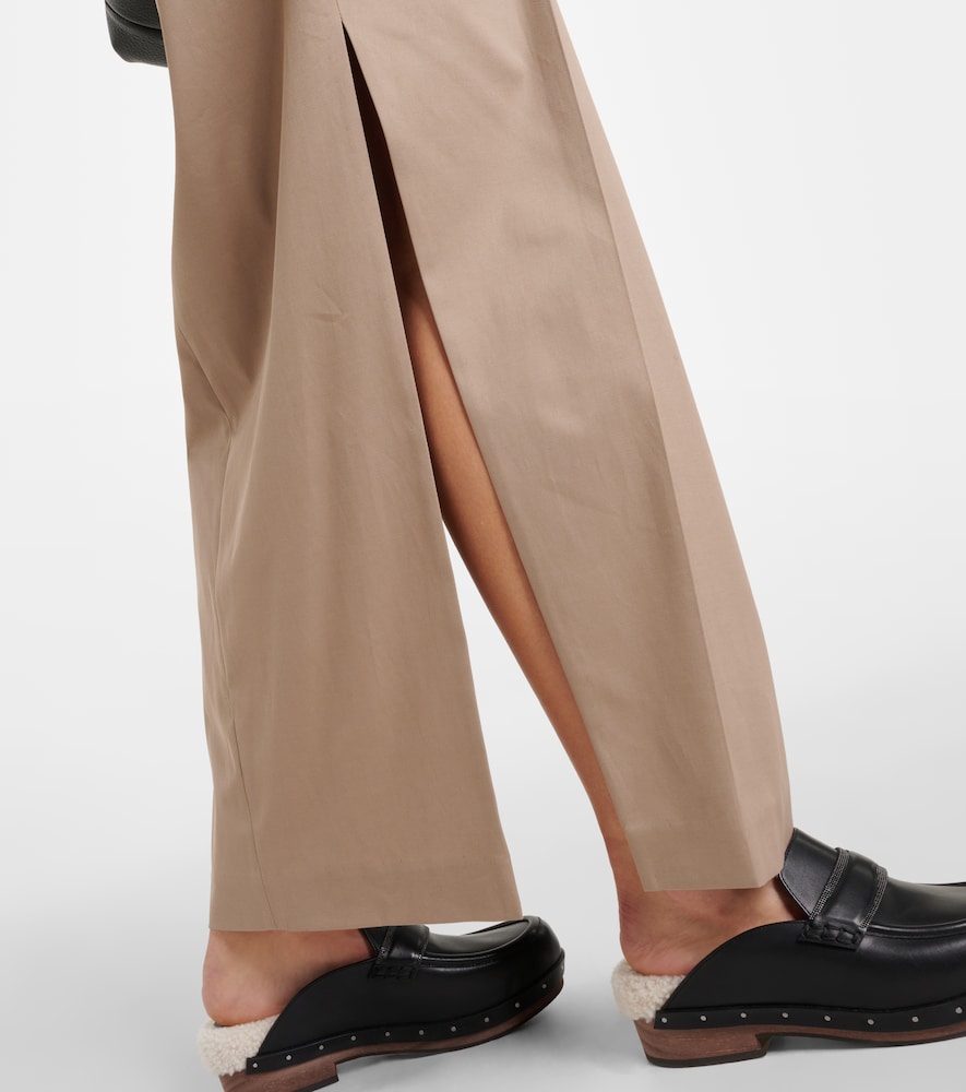  Brunello Cucinelli Brunello Cucinelli Low-rise-maxirock Aus Einem Baumwollgemisch 