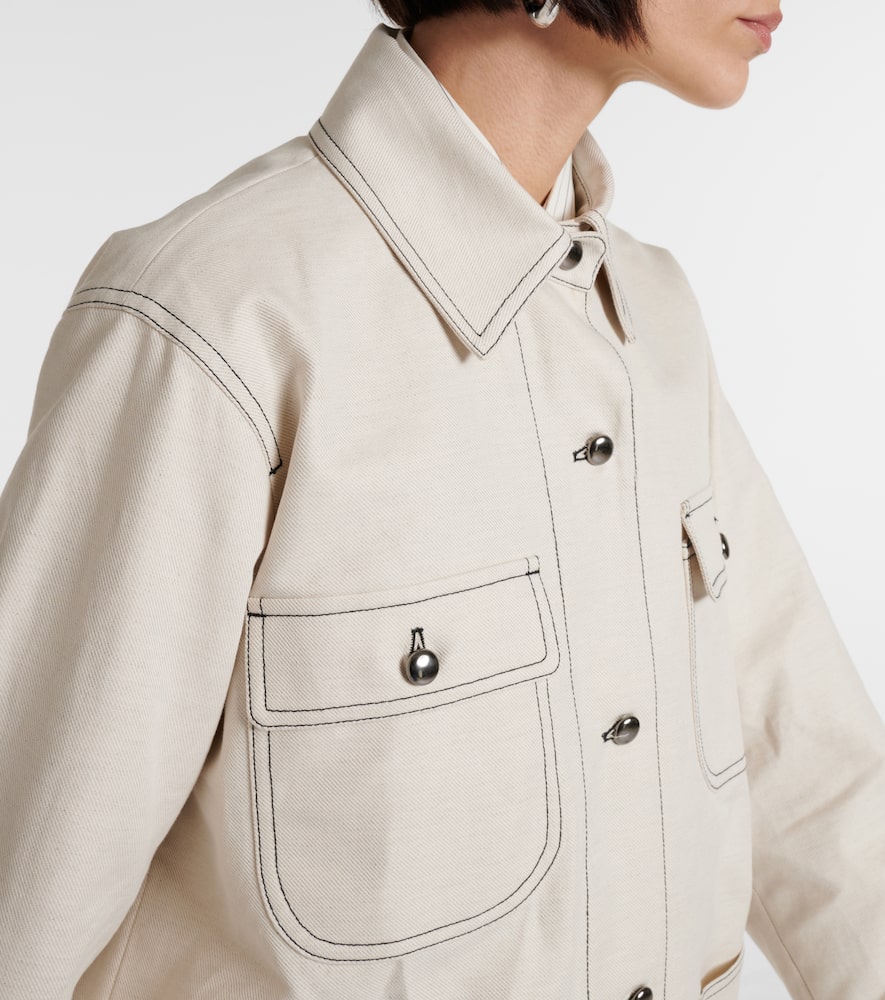 Max Mara Single-breasted Casual Jacket In White