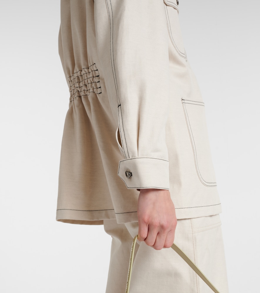 Max Mara Single-breasted Casual Jacket In White