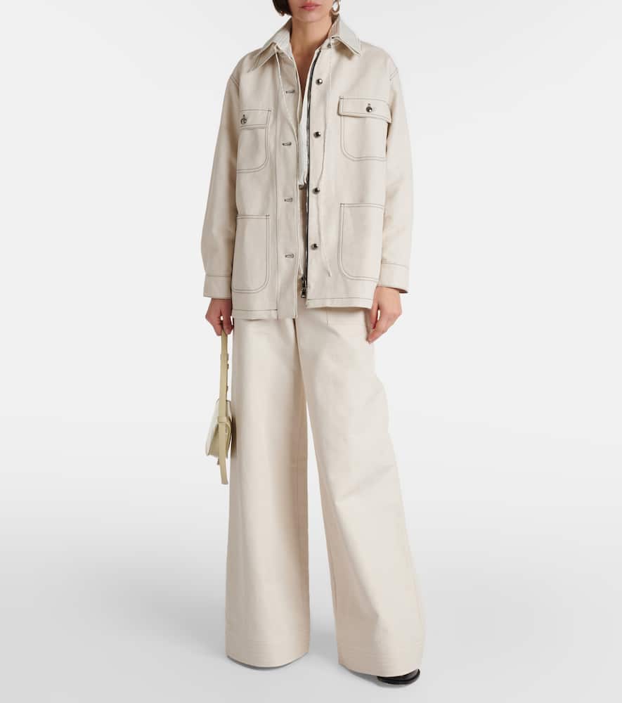 Max Mara Single-breasted Casual Jacket In White