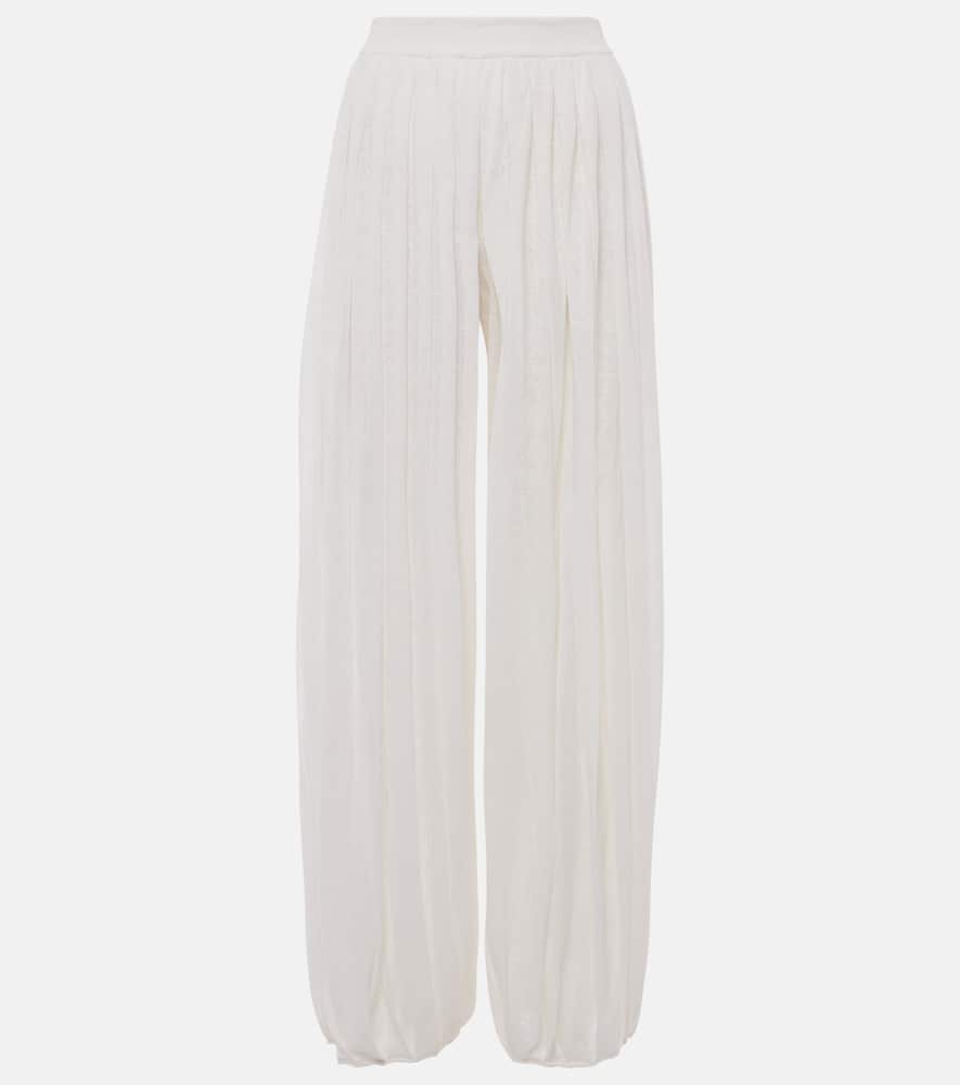 Loro Piana Lanai Linen-blend Palazzo Pants In White