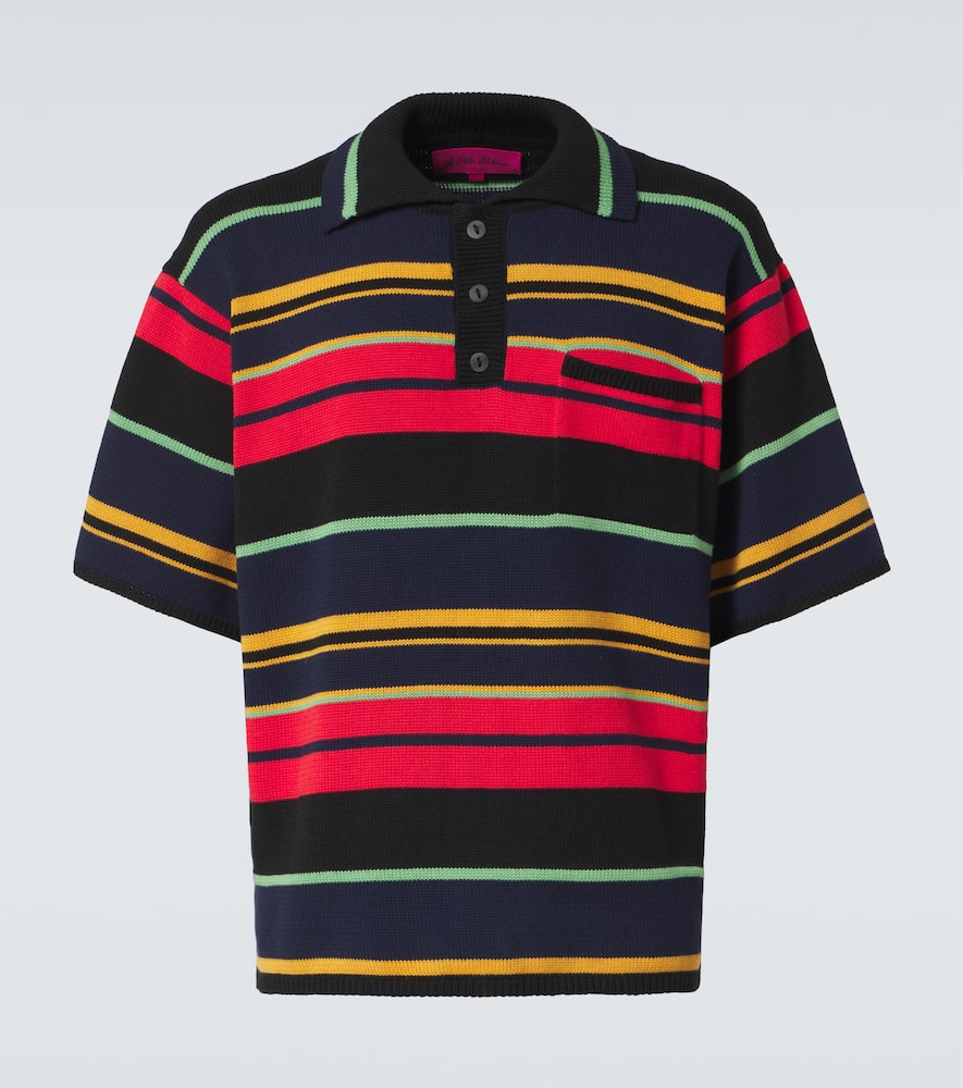 Scally cotton and alpaca-blend polo shirt