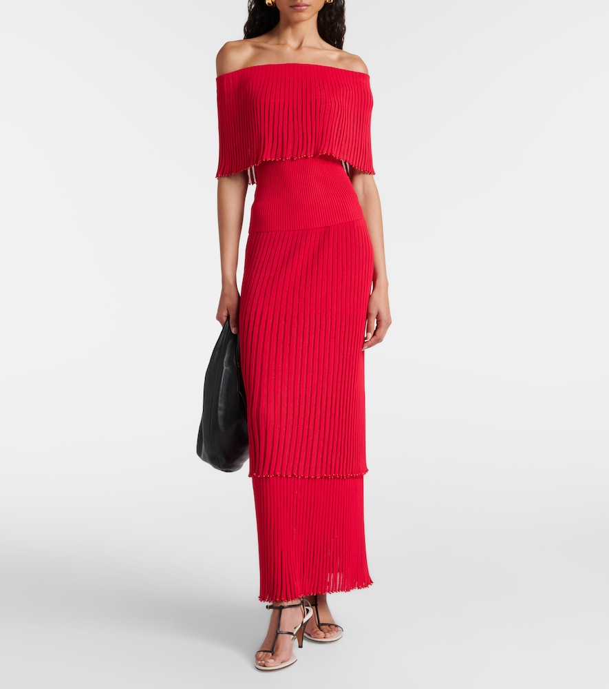  Altuzarra Altuzarra Pascale Ribbed-knit Jersey Top 