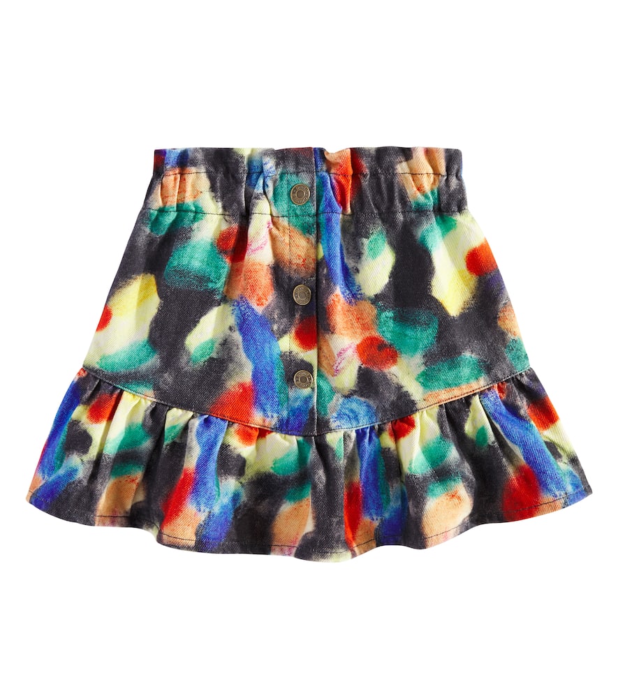 Bobo Choses Multicolor Skirt For Girl With Abstract Print In Multicoloured
