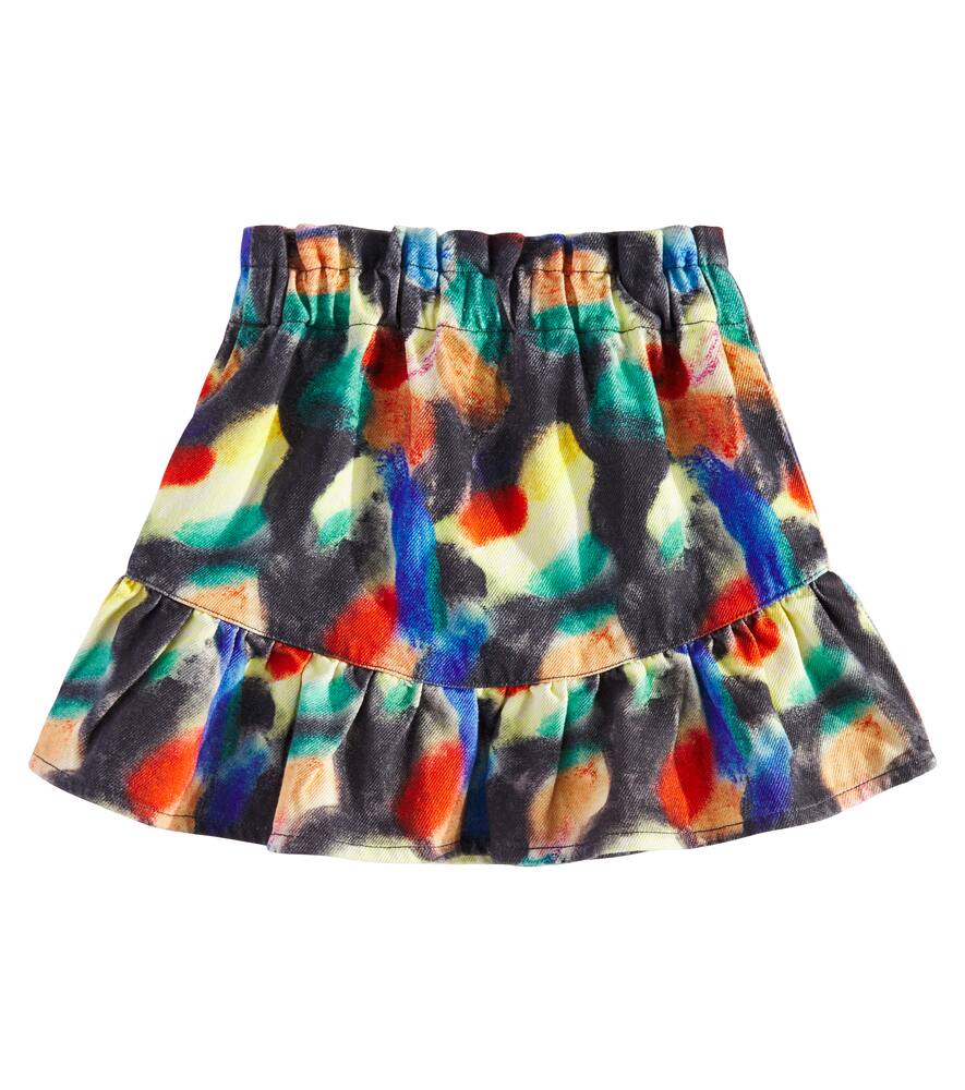 Bobo Choses Multicolor Skirt For Girl With Abstract Print In Multicoloured