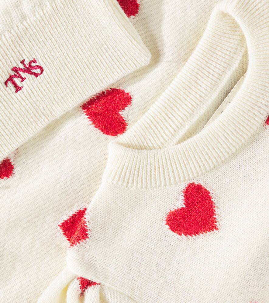 The New Society Fuji Intarsia Sweater In Weiss