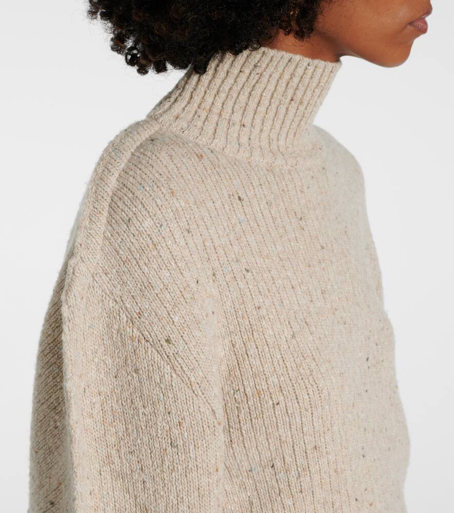 Bottega Veneta Wool Turtleneck Sweater In White