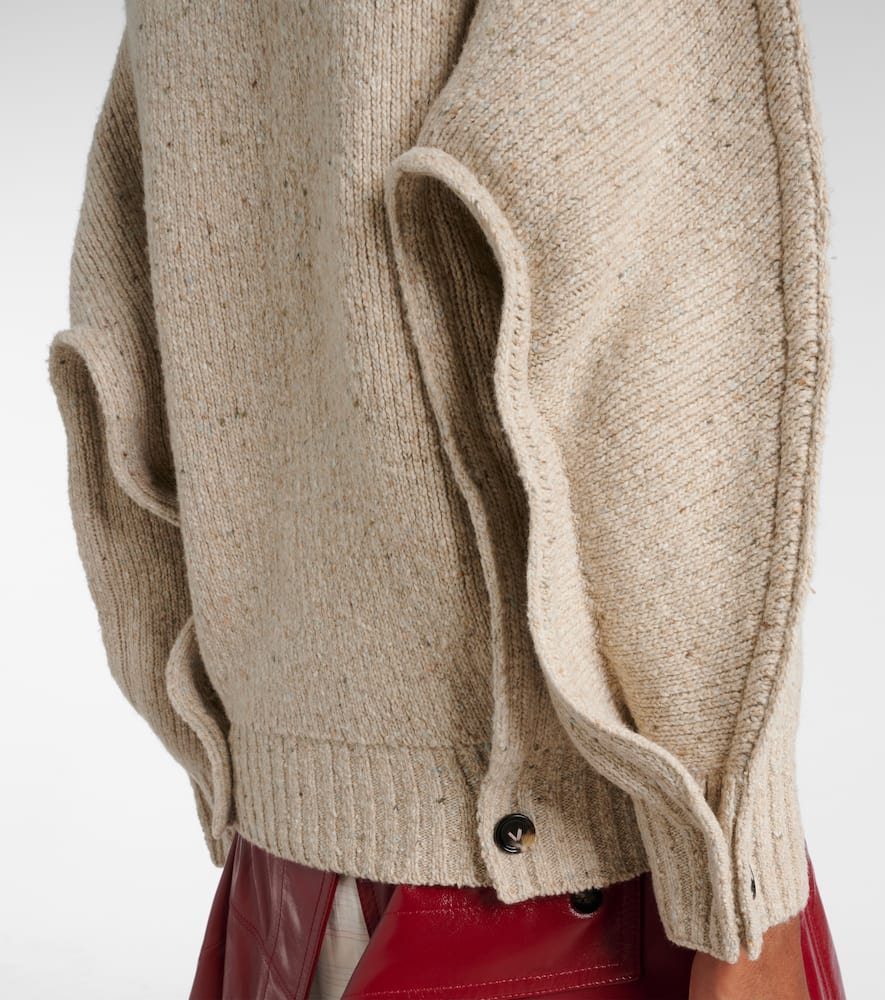 Bottega Veneta Wool Turtleneck Sweater In White