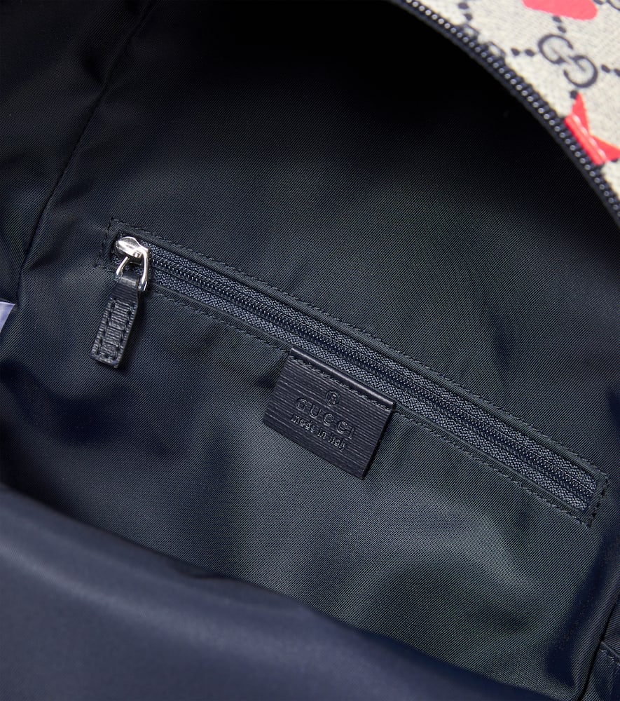 GUCCI GG CANVAS PRINTED BACKPACK