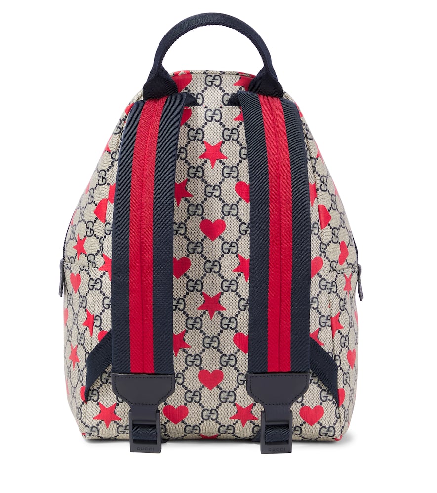 GUCCI GG CANVAS PRINTED BACKPACK