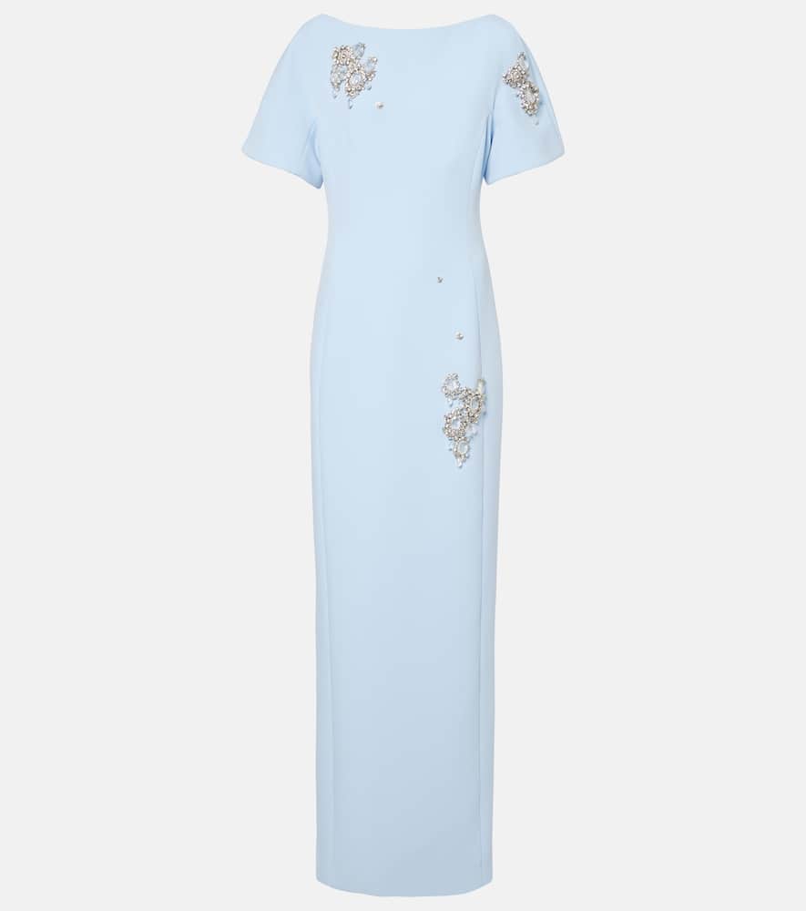 Safiyaa Lacin crystal-embellished cocktail dress