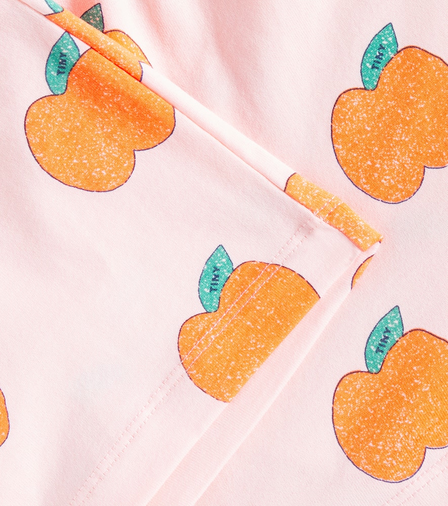 Tinycottons Apples Printed Cotton Jersey Shorts In Pink