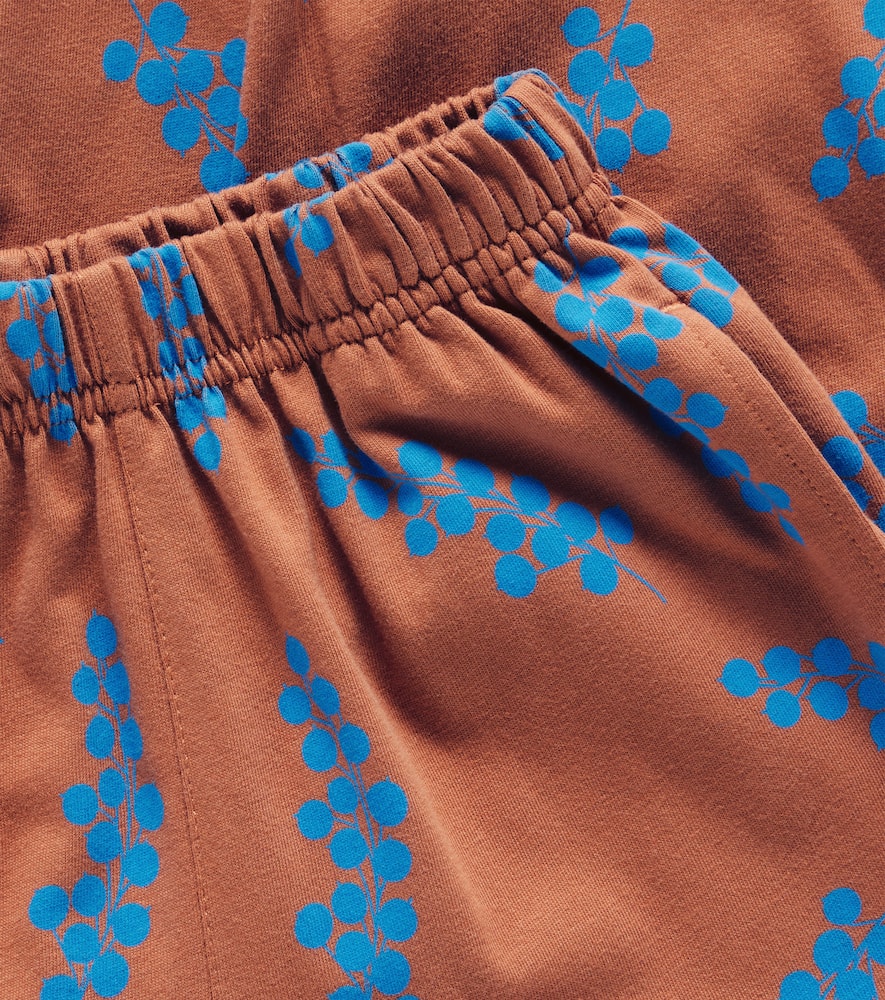 Jellymallow Berry Cotton Sweatpants In Brown