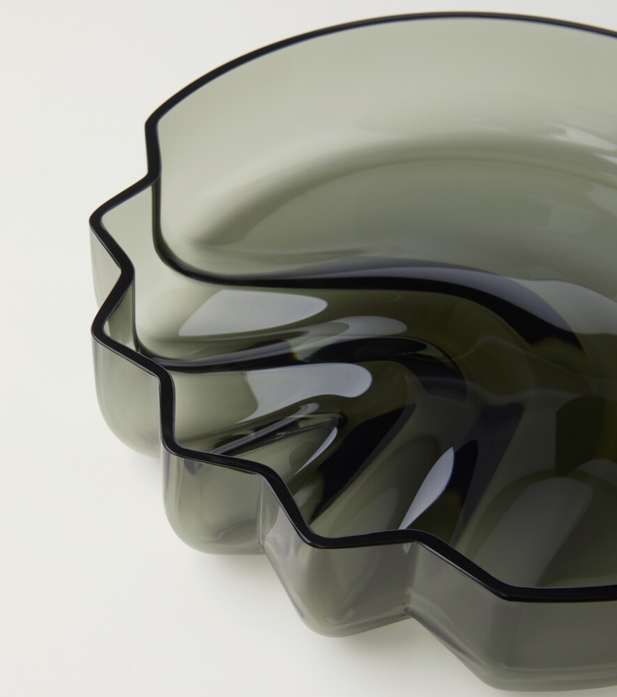  Zaha Hadid Design Zaha Hadid Design Pulse Glass Platter 