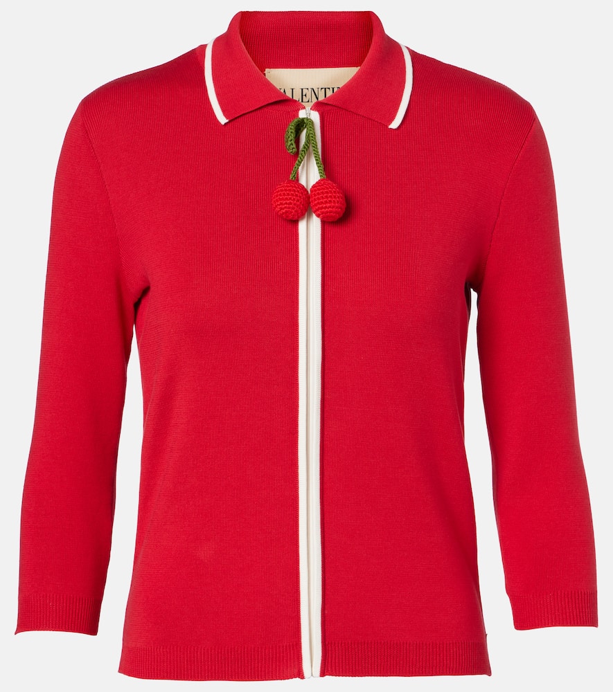 Ribbed-knit cotton cardigan
