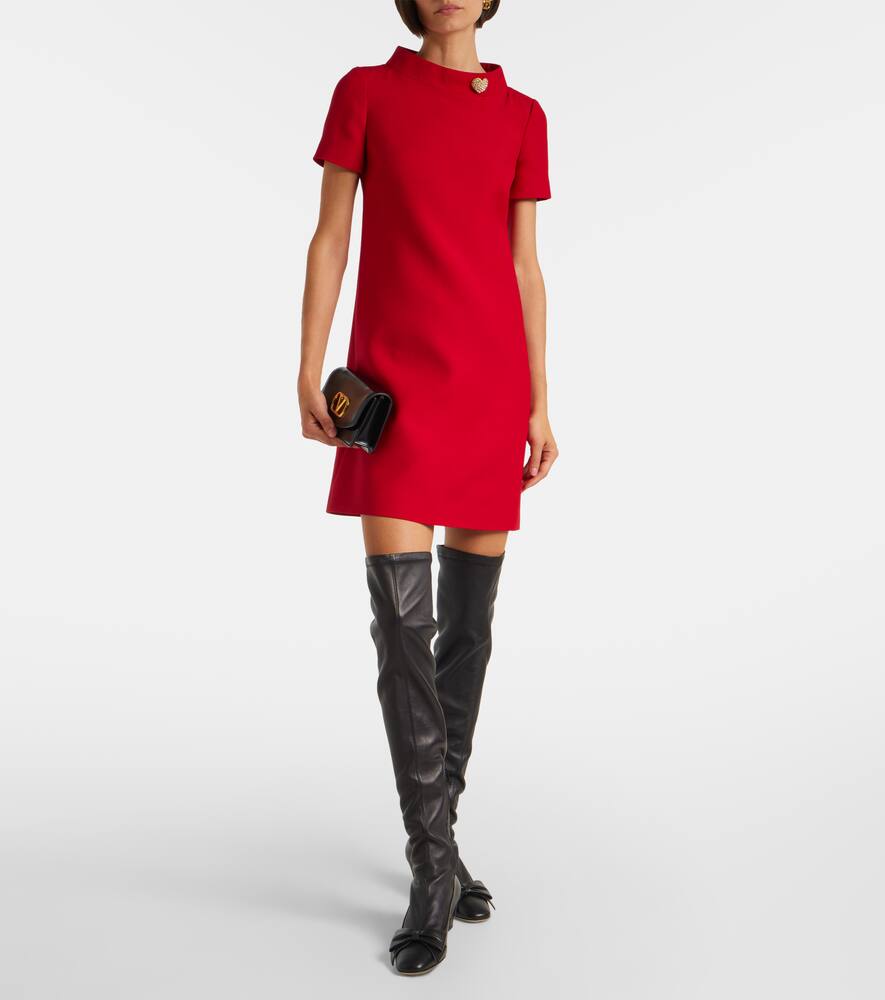 Valentino Logo-embroidered Over-the-knee Boots In Black