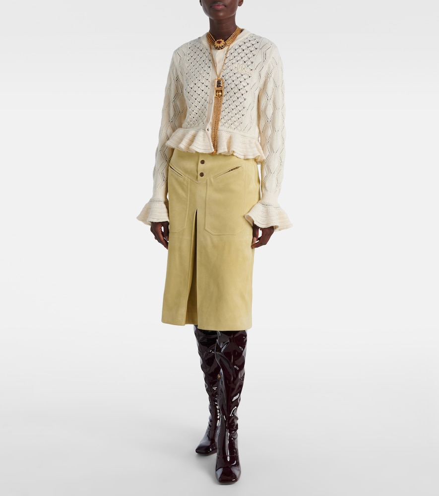  Chloe Chloe Suede Midi Skirt 