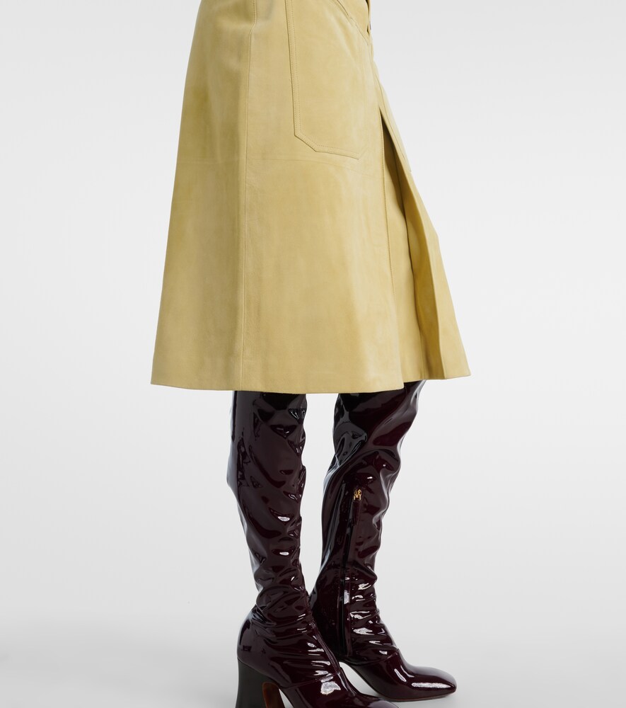  Chloe Chloe Suede Midi Skirt 