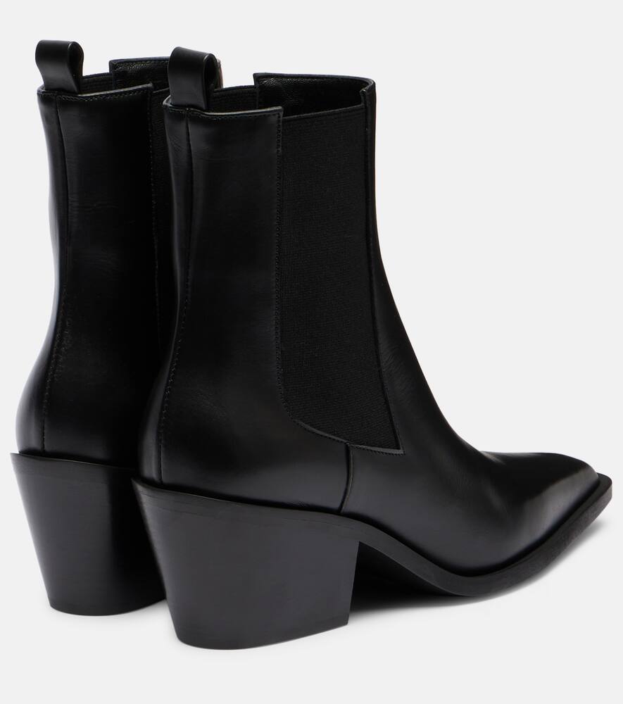 A.emery A. Emery Leo Leather Ankle Boots In Black