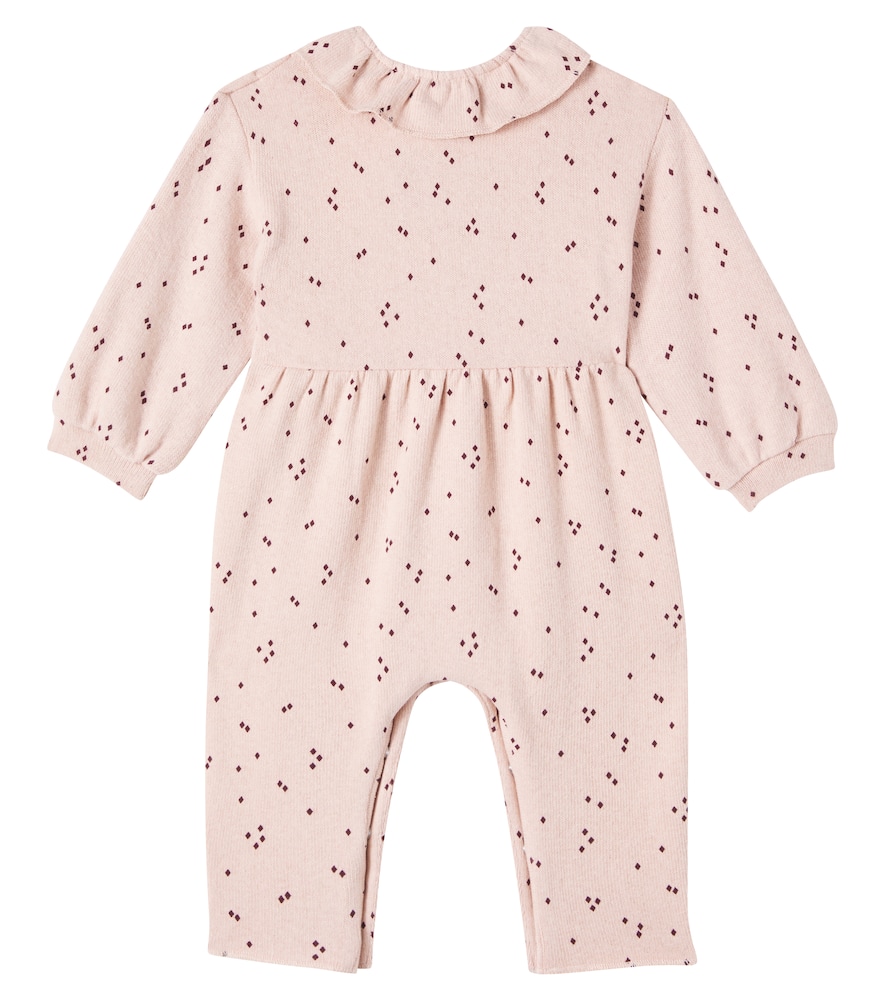 1+ In The Family Baby Hannah Printed Cotton-blend Onesie In Pink