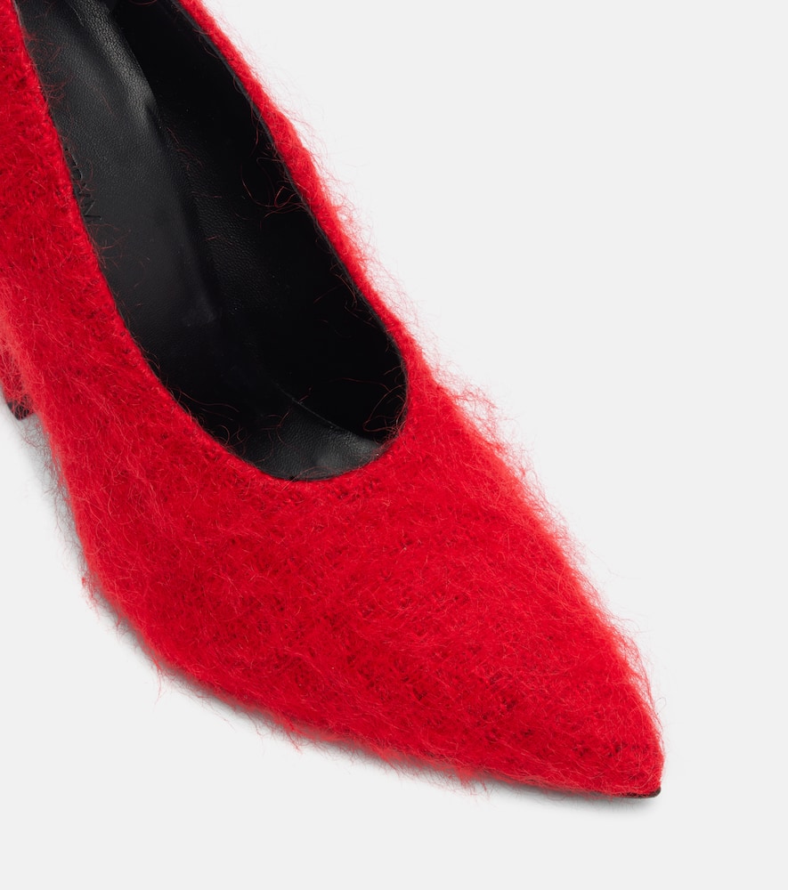 Magda Butrym Felt Pumps In Animal Print