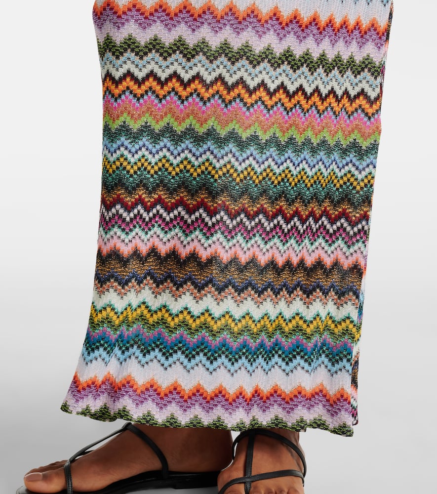 Missoni Zig Zag Lamé Maxi Dress In Multi