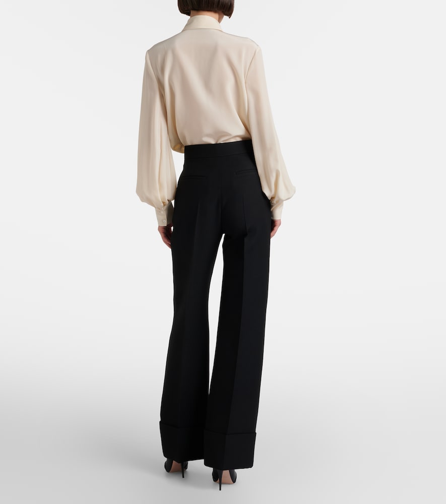  Valentino Valentino Weite Hose Aus Crepe Couture 