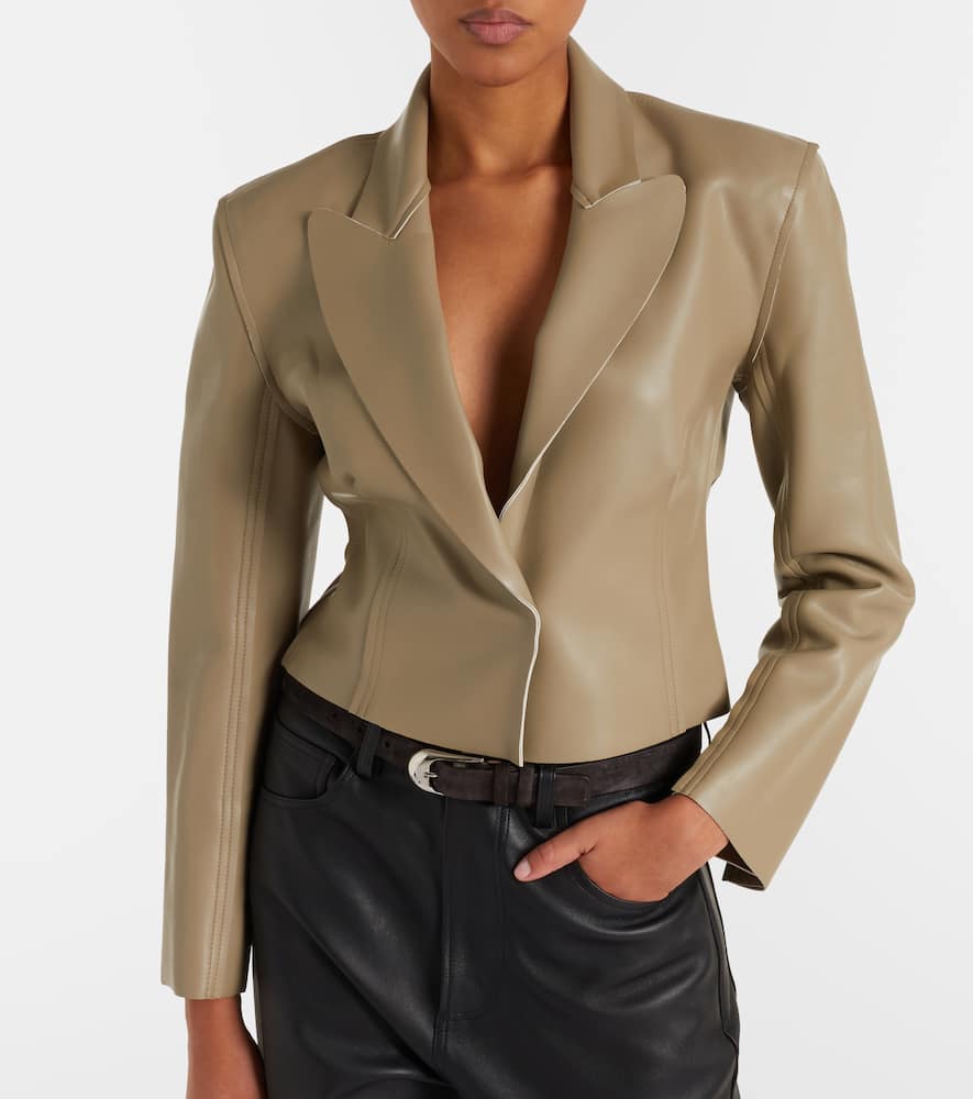 Norma Kamali Cropped Jacket In Green