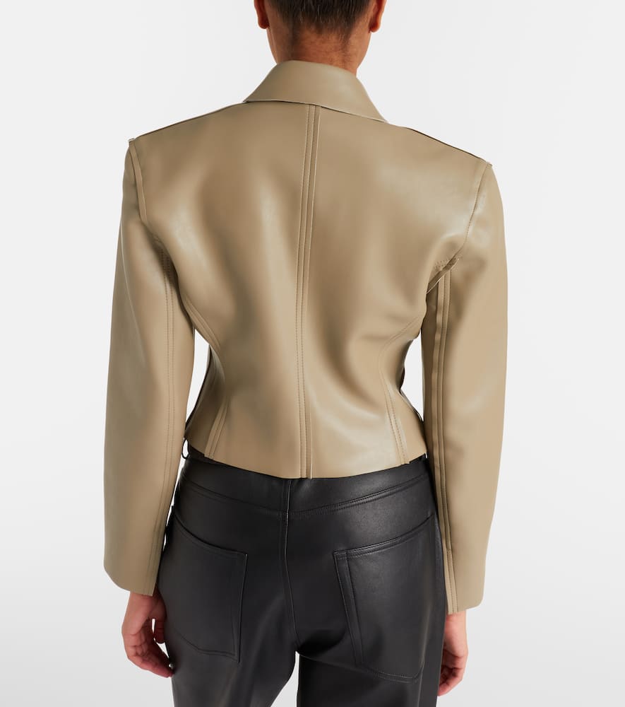 Norma Kamali Cropped Jacket In Green