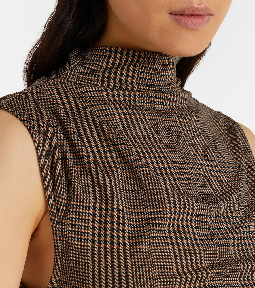 Mylie Houndstooth Jersey Top