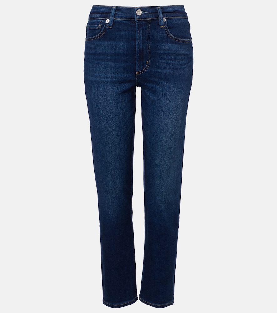 Citizens Of Humanity Women's Blue Caia Cropped Mid-Rise Straight Jeans Size 31 - Mytheresa
