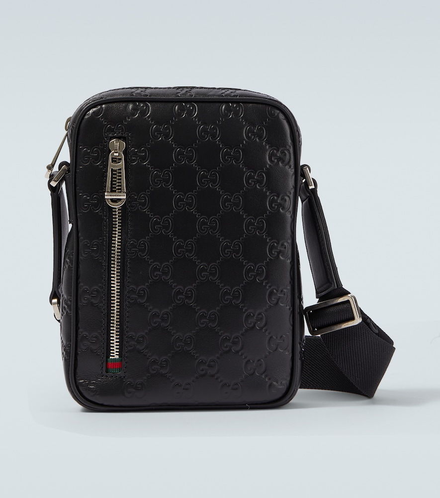 Gucci Uomo Borsa A Tracolla In Pelle Gg Nero Unica- Mytheresa