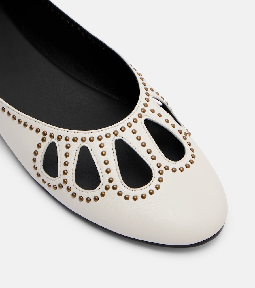  Isabel Marant Isabel Marant Verzierte Ballerinas Bloris Aus Leder 