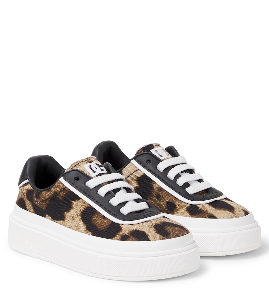 Dolce&Gabbana Kids Brown Dg Leopard-Print Platform Sneakers UK Size 12 - Mytheresa