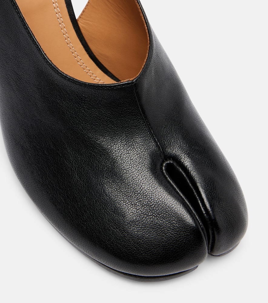  Maison Margiela Maison Margiela Tabi Leather Slingback Wedge Sandals 