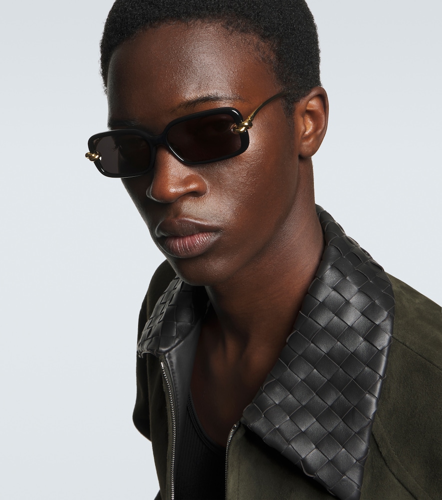  Bottega Veneta Bottega Veneta Knot Rectangular Sunglasses 