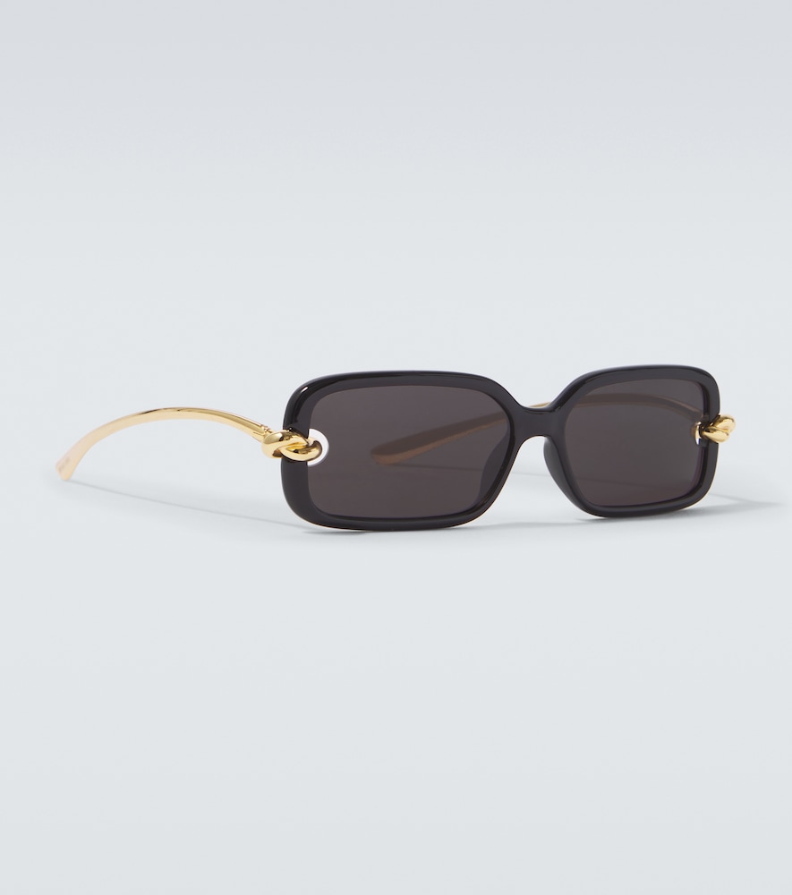  Bottega Veneta Bottega Veneta Knot Rectangular Sunglasses 
