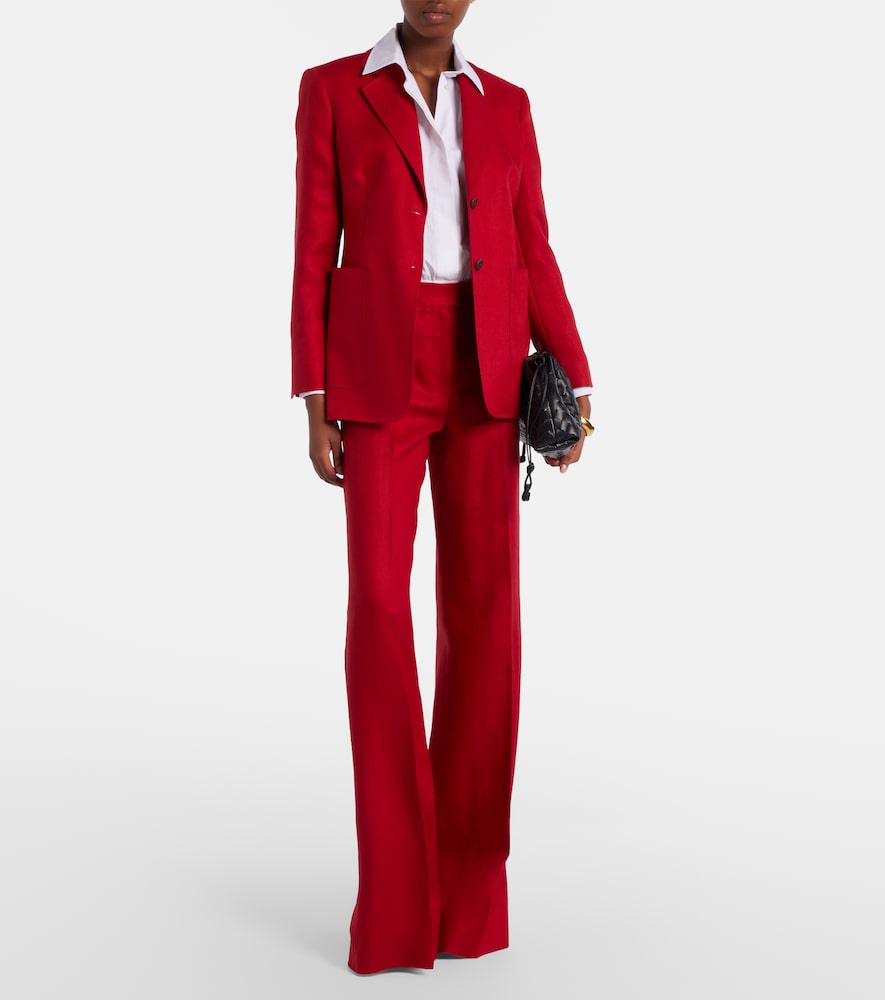 Max Mara Badesse linen wide-leg pants