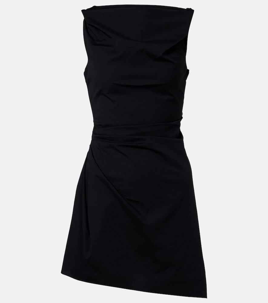 Staud Callie asymmetric cotton minidress