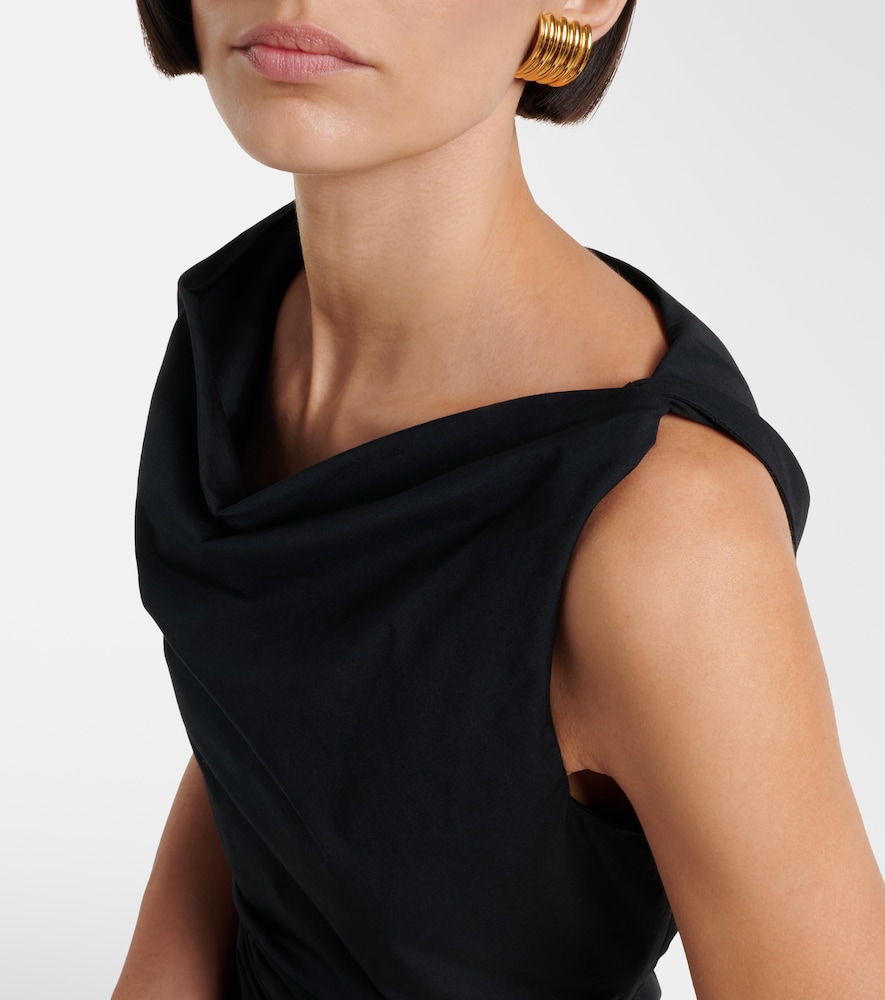 Staud Staud Callie Asymmetric Cotton Minidress 