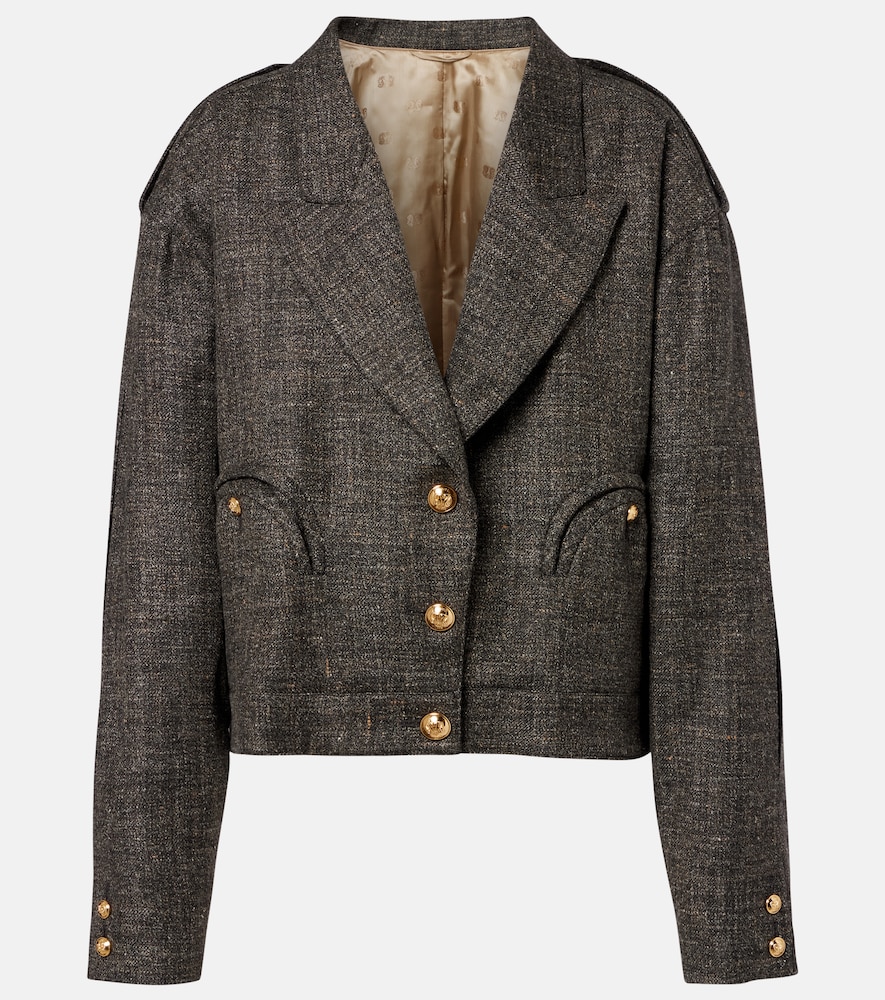 Blaze Milano Blazé Milano Gloriana Charlotte wool and linen-blend tweed jacket