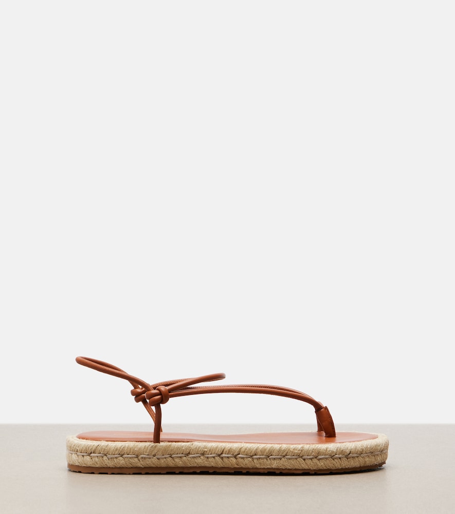 Leather Espadrille Sandals
